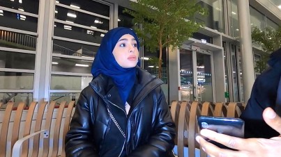 ManyVids-Hijab Iranian DP Anal in Hallway  in WC